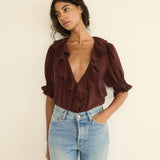 DOEN - HENRI TOP - - DAHLIA