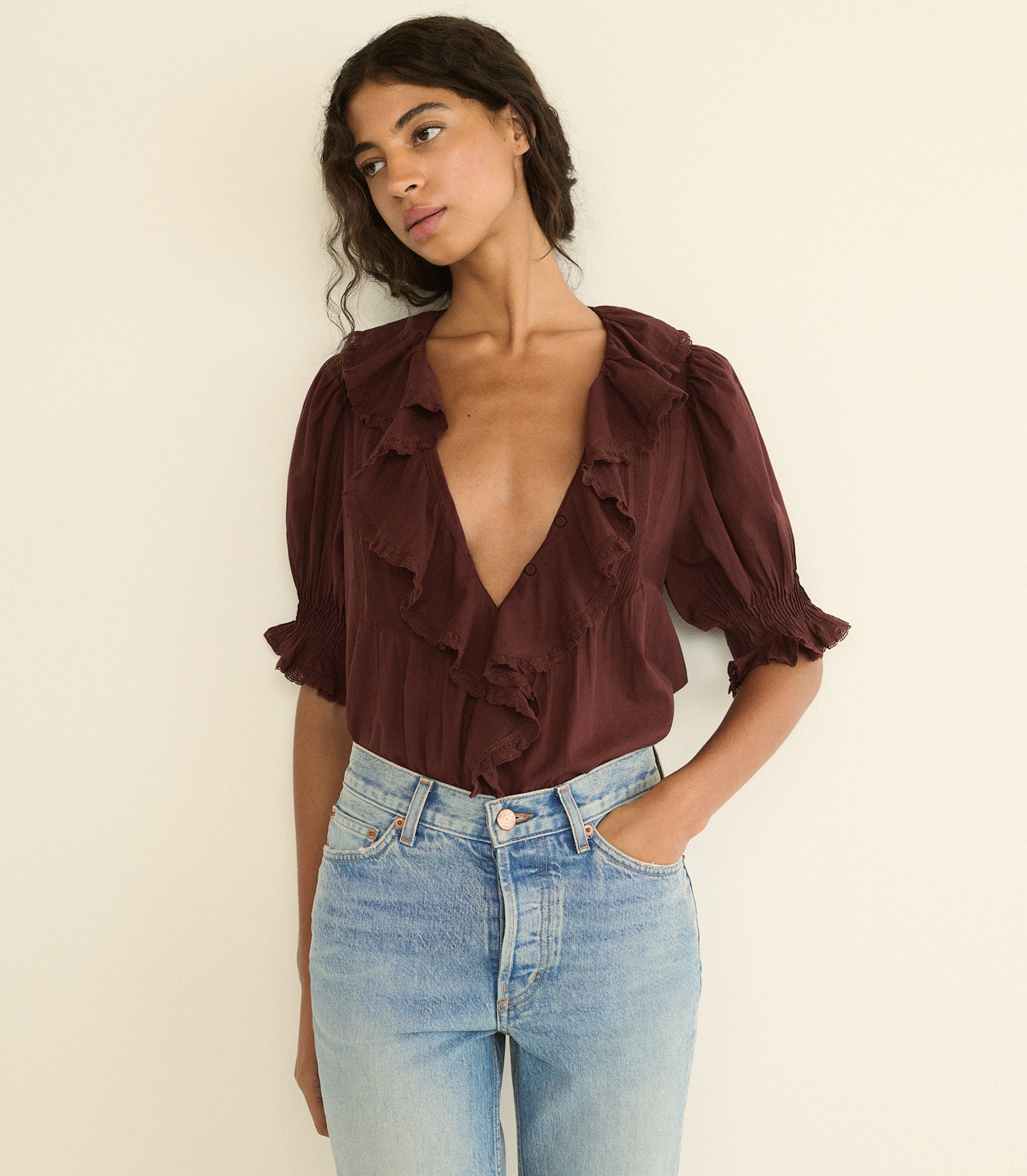 DOEN - HENRI TOP - - DAHLIA