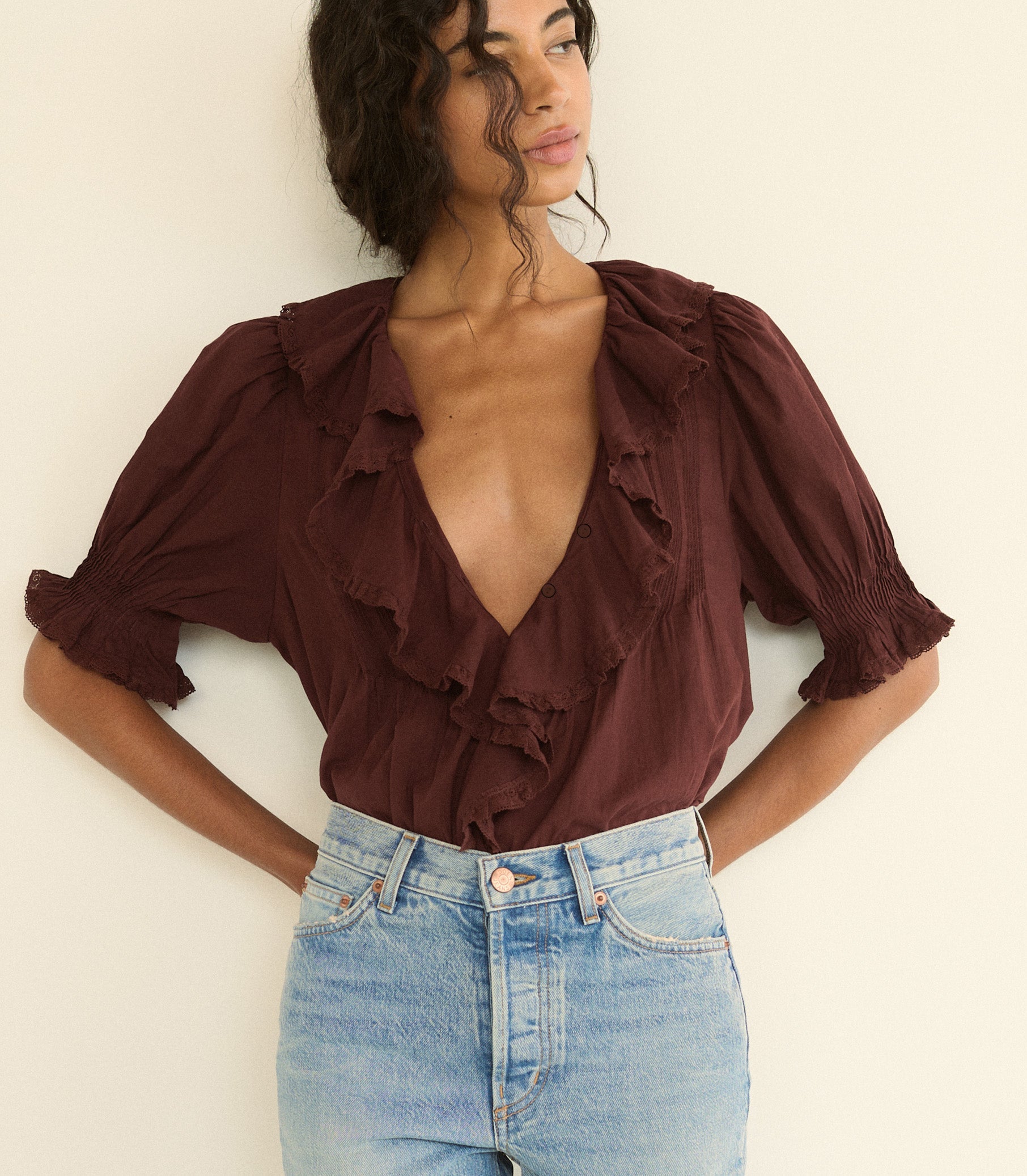 DOEN - HENRI TOP - - DAHLIA