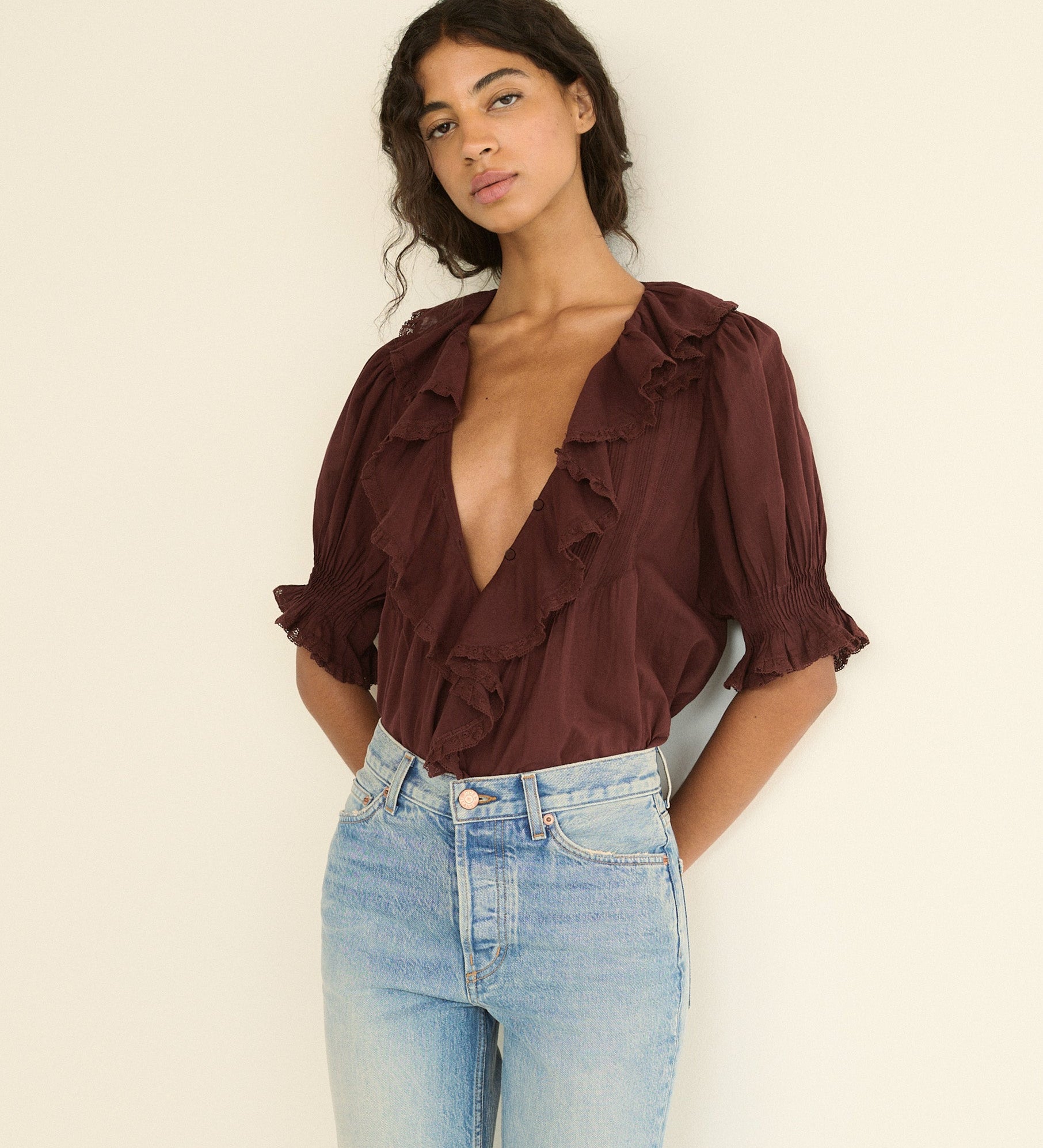 DOEN - HENRI TOP - - DAHLIA