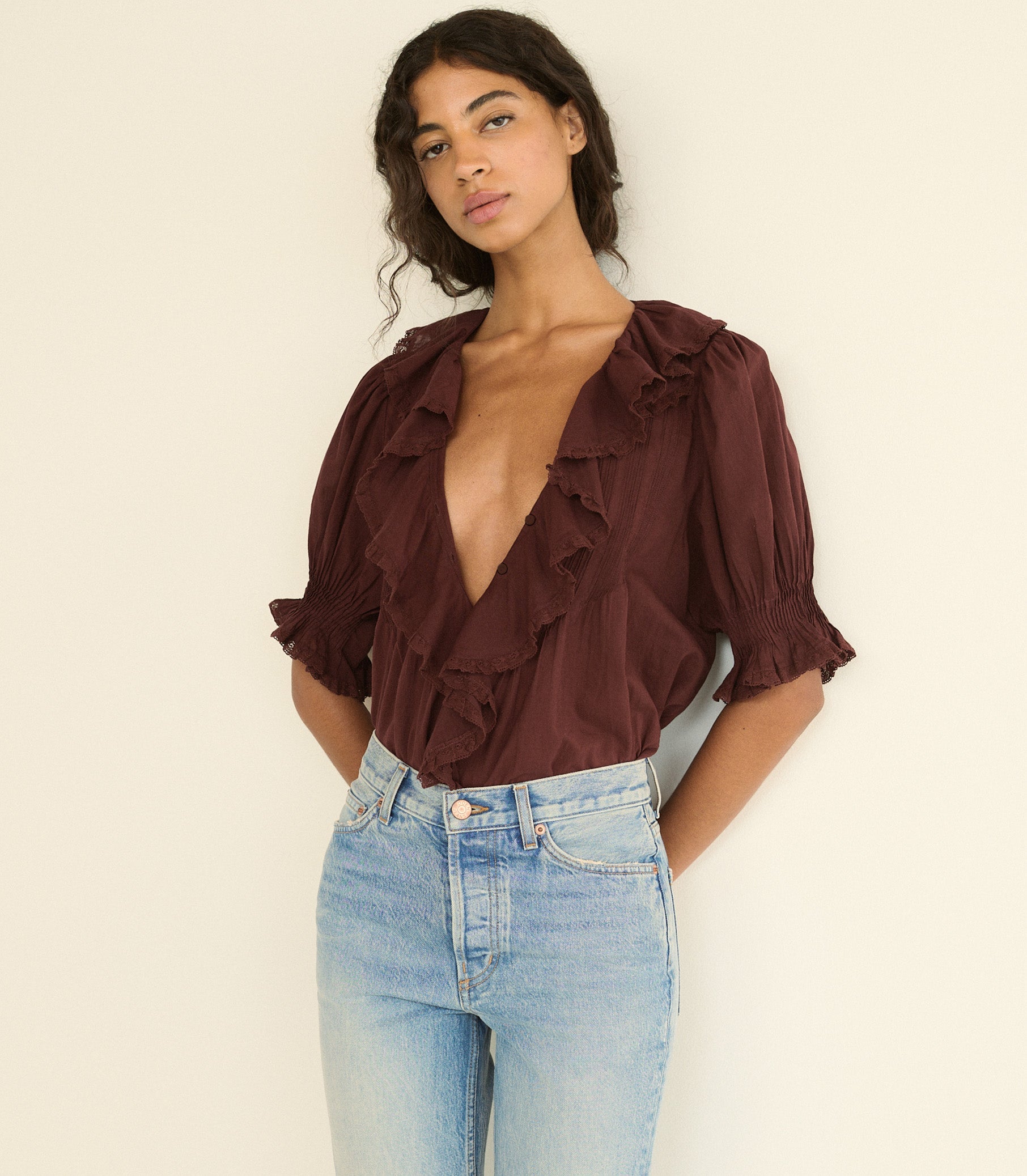 DOEN - HENRI TOP - - DAHLIA