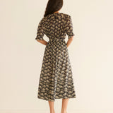 DÔEN - HENRI TOP -- NOIR ROSIER FLORAL