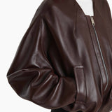 Khaite - Hewit Jacket in Bordeaux Leather