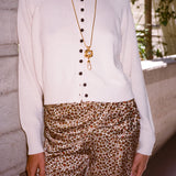 Ciao Lucia - Laine Cotton Cardigan Ivory