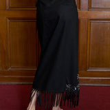 Ciao Lucia - Seraphine Embellished Cotton Fringe Skirt