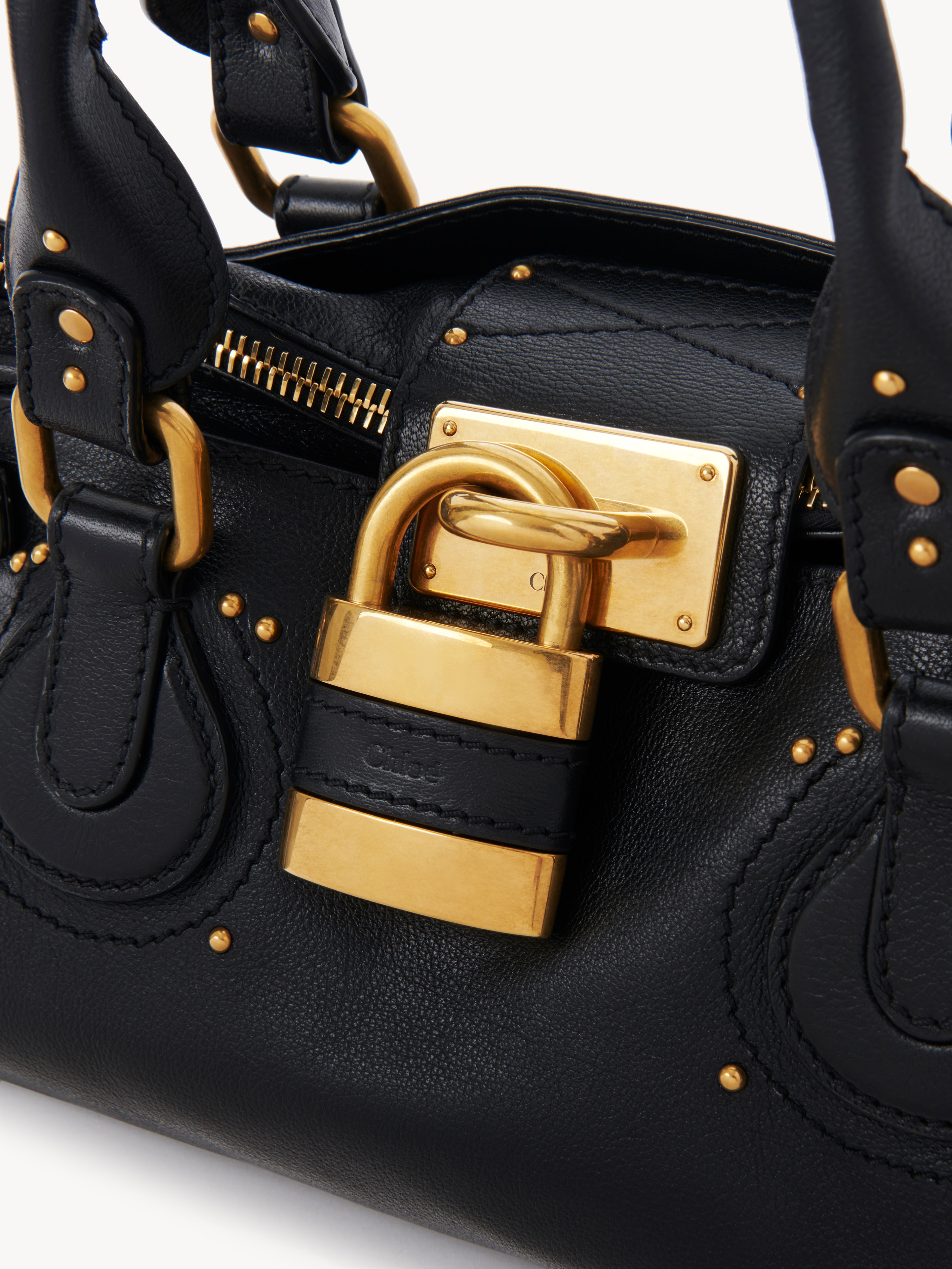 Chloé - Paddington bag in grained leather Black