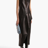 Khaite - Hilda Dress in Black Leather
