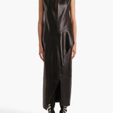 Khaite - Hilda Dress in Black Leather