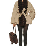 Helsa - Bubble Puffer With Faux Fur