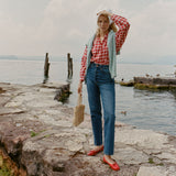 DÔEN - HOLDE TOP -- ALSACE PLAID