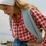 DÔEN - HOLDE TOP -- ALSACE PLAID