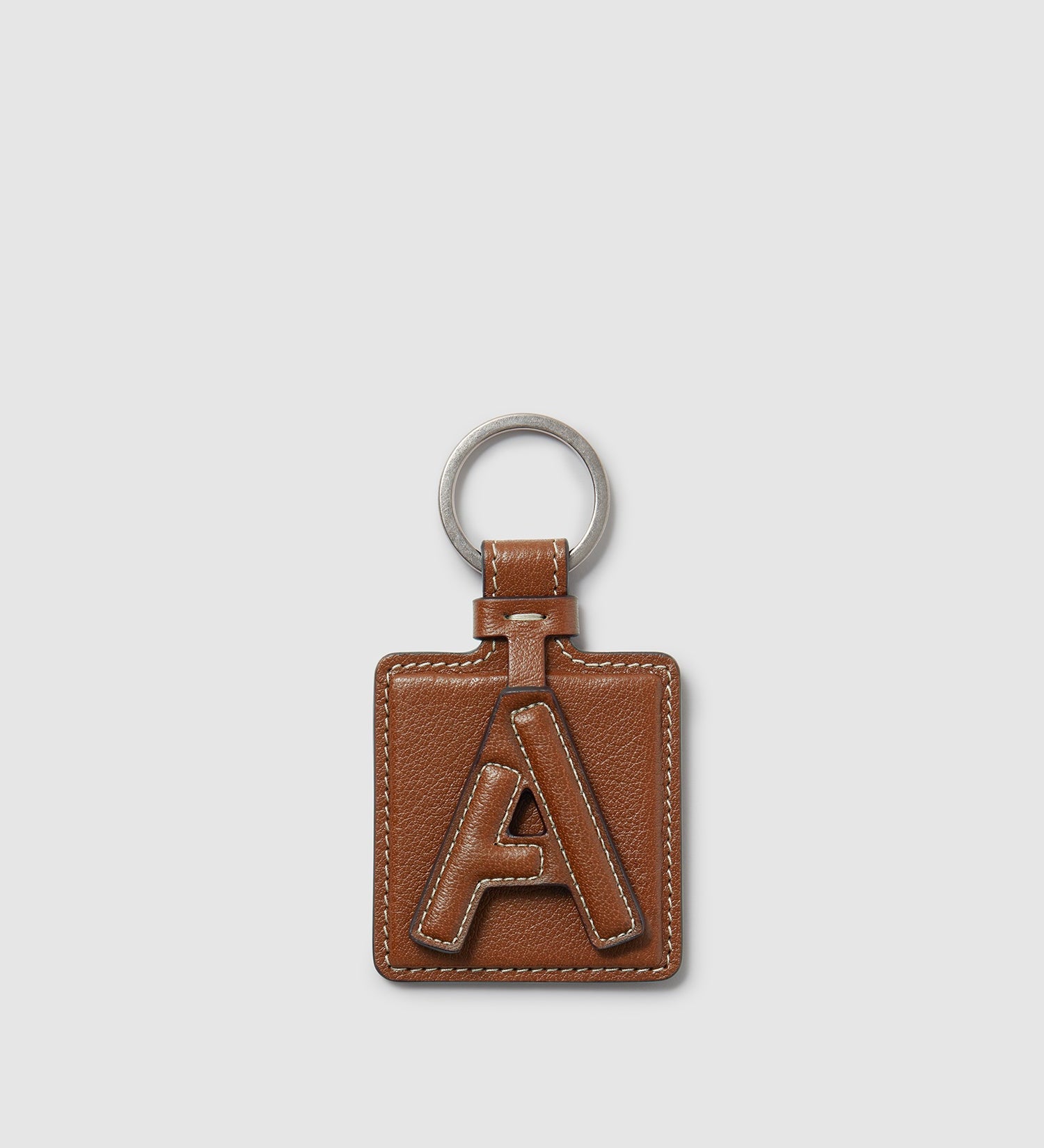 Metier - Letter Key Ring Buffalo Cognac