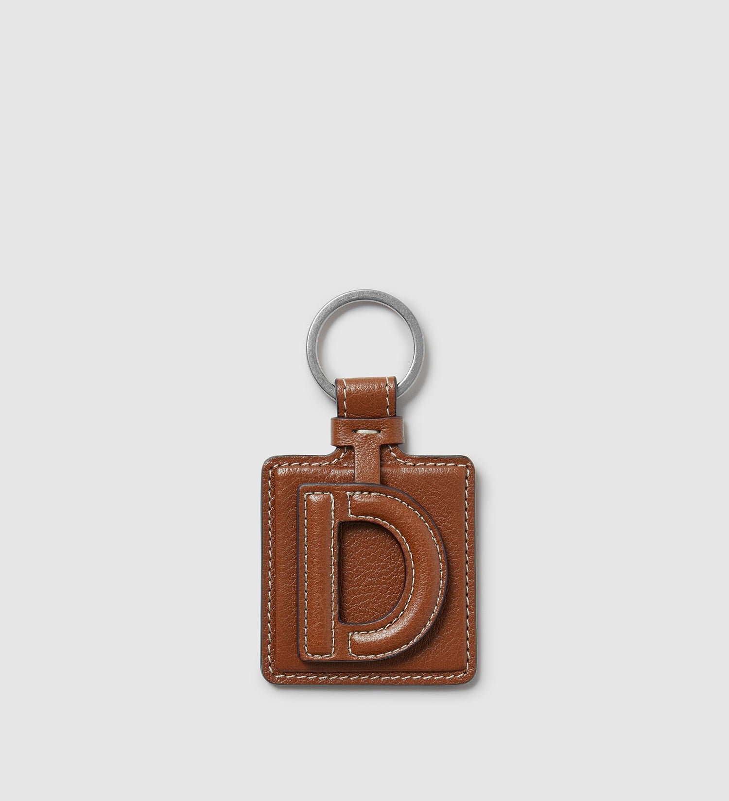 Metier - Letter Key Ring Buffalo Cognac