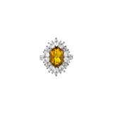 Dorsey - HOUGHTON, LAB YELLOW SAPPHIRE PINKY RING, SILVER