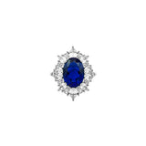 Dorsey - HOUGHTON, LAB BLUE SAPPHIRE RING, SILVER