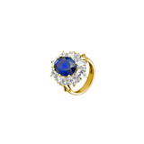 Dorsey - HOUGHTON, LAB BLUE SAPPHIRE RING, GOLD