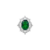 Dorsey - HOUGHTON, LAB EMERALD RING, SILVER