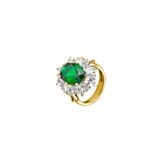 Dorsey - HOUGHTON, LAB EMERALD RING, GOLD