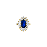 Dorsey - HOUGHTON, LAB BLUE SAPPHIRE PINKY RING, GOLD