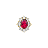 Dorsey - HOUGHTON, LAB RED SAPPHIRE RING, GOLD