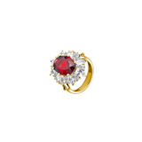 Dorsey - HOUGHTON, LAB RED SAPPHIRE RING, GOLD