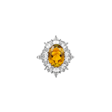 Dorsey - HOUGHTON, LAB YELLOW SAPPHIRE RING, SILVER