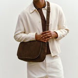 Métier - Hunter Messenger Suede Chocolate