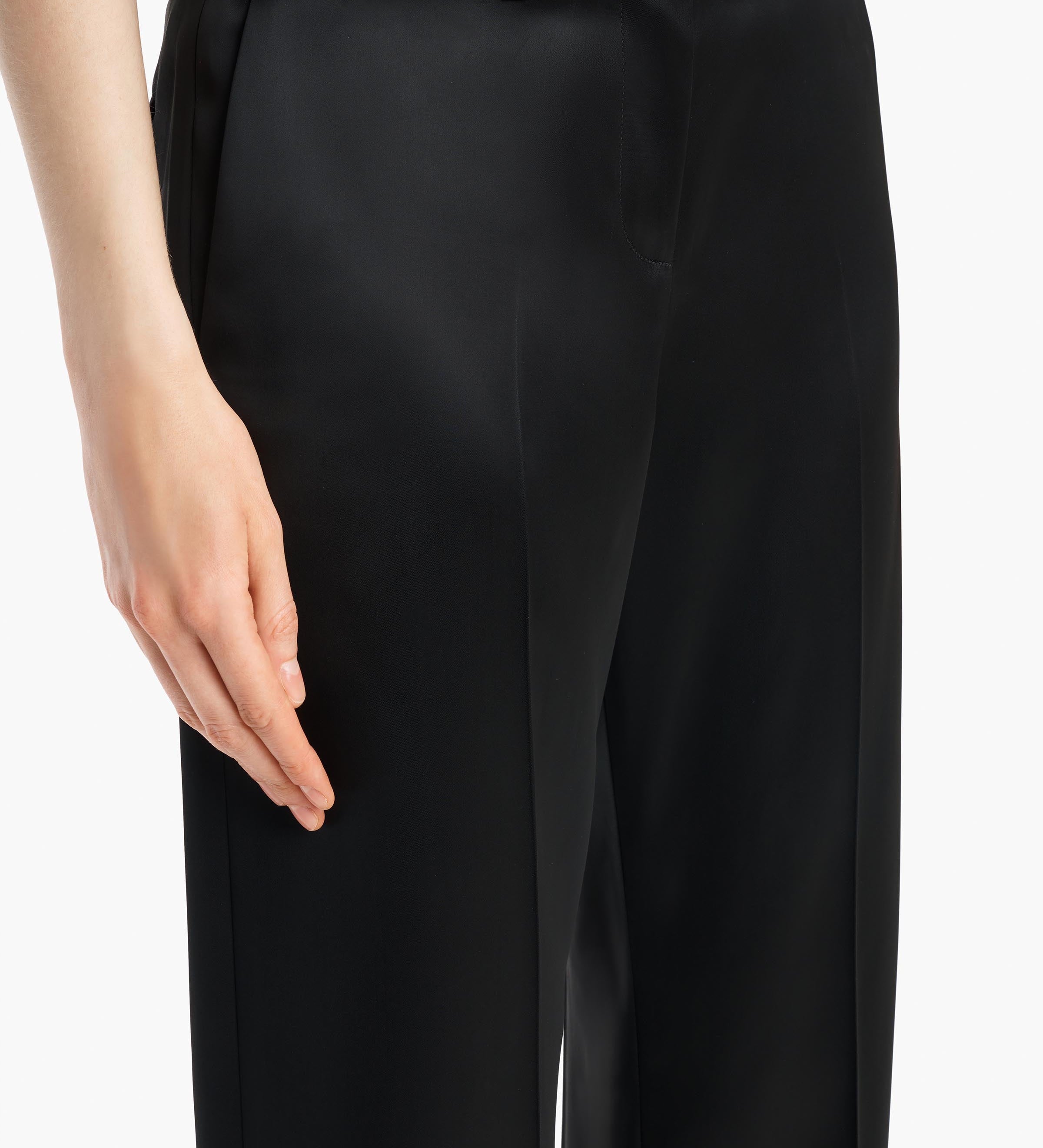 Khaite - Hunter Pant in Black Satin