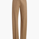 Khaite - Hunter Pant in Desert Sand Wool Cashmere
