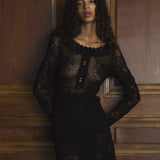 DÔEN - HYACINTHE DRESS -- BLACK