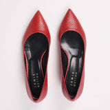 Jamie Haller - The Kitty Point Heel in Red Snake