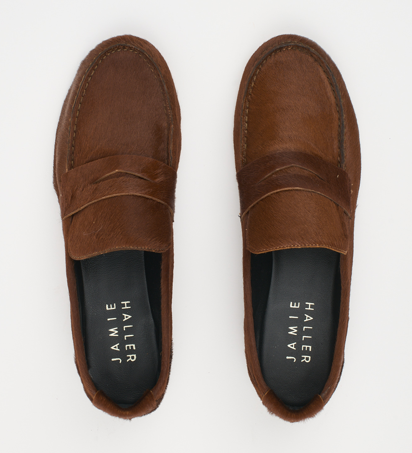 Jamie Haller - The Penny Loafer in Ponyhair Rosewood