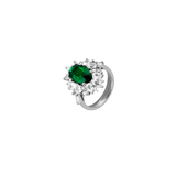Dorsey - HOUGHTON, LAB EMERALD PINKY RING, SILVER