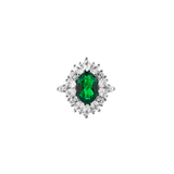 Dorsey - HOUGHTON, LAB EMERALD PINKY RING, SILVER