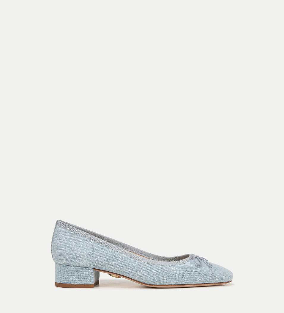 Veronica Beard - Cecile Denim Ballet Pump