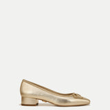 Veronica Beard - Cecile Metallic Leather Ballet Pump
