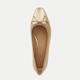 Veronica Beard - Cecile Metallic Leather Ballet Pump
