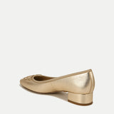 Veronica Beard - Cecile Metallic Leather Ballet Pump