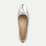 Veronica Beard - Cecile Metallic Leather Ballet Pump
