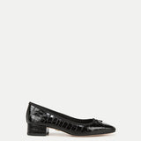 Veronica Beard - Cecile Croc-Embossed Ballet Pump