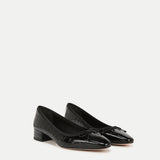 Veronica Beard - Cecile Croc-Embossed Ballet Pump