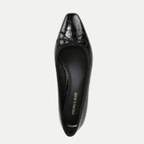 Veronica Beard - Cecile Croc-Embossed Ballet Pump