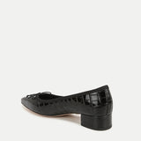 Veronica Beard - Cecile Croc-Embossed Ballet Pump