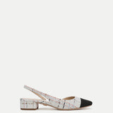 Veronica Beard - Cecile Tweed Cap - Toe Slingback