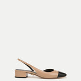 Veronica Beard - Cecile Leather Cap-Toe Slingback