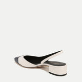 Veronica Beard - Cecile Leather Cap-Toe Slingback