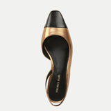 Veronica Beard - Cecile Leather Cap-Toe Slingback