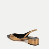 Veronica Beard - Cecile Leather Cap-Toe Slingback