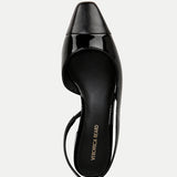 Veronica Beard - Cecile Leather Cap - Toe Slingback