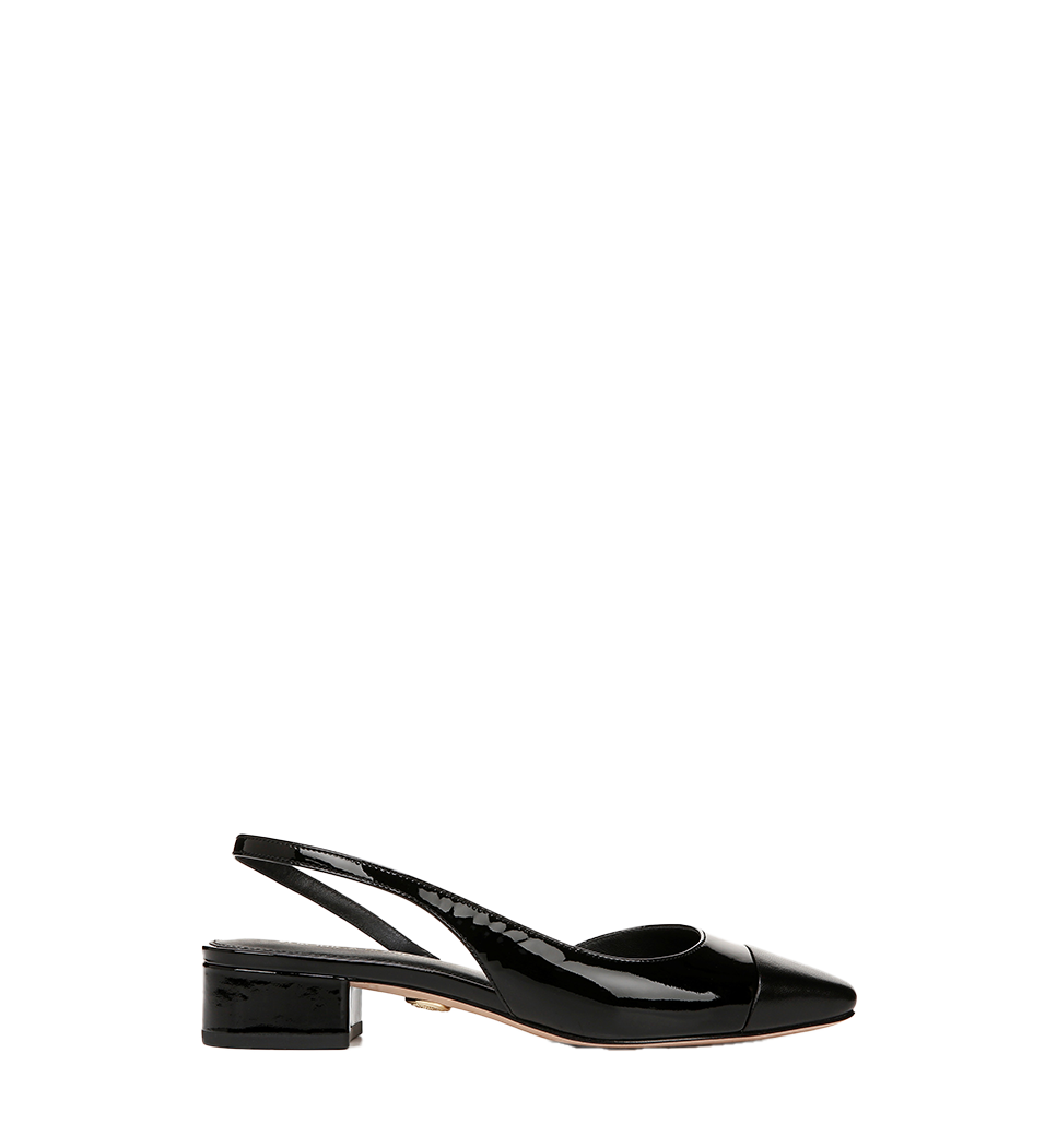 Veronica Beard - Cecile Leather Cap - Toe Slingback